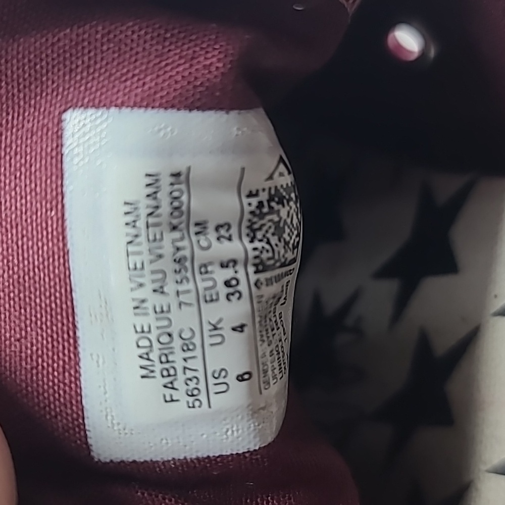 Converse Ctas Miley Cyrus  Patent Pink Dark Burgundy - Picture 5 of 8